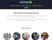 Tablet Screenshot of newsline-pr.co.uk